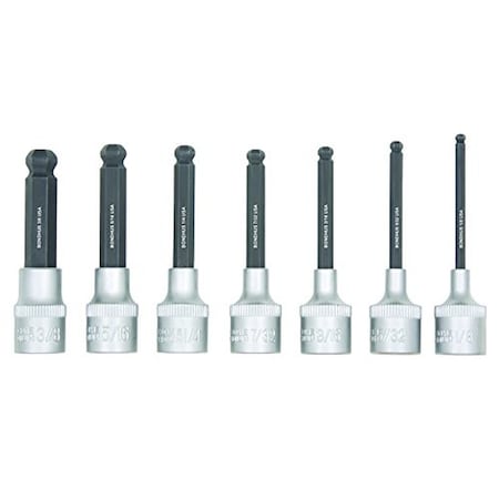 Bondhus Standard Ball End Sockets And Bits Tool Set With Proguard (7-Piece) 43445